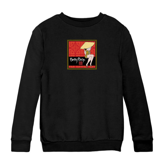 Betty Boop Longevity Symbol Pattern Kids Sweatshirt