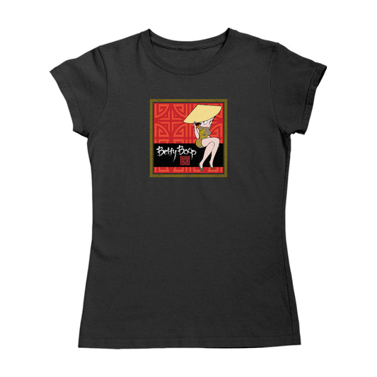Betty Boop Longevity Symbol Pattern Women's T-Shirt