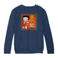 Betty Boop Dragon Background Kids Sweatshirt