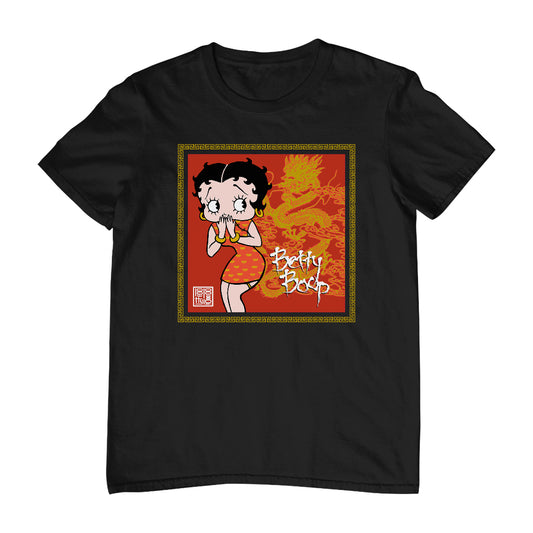 Betty Boop Dragon Background Men's T-Shirt