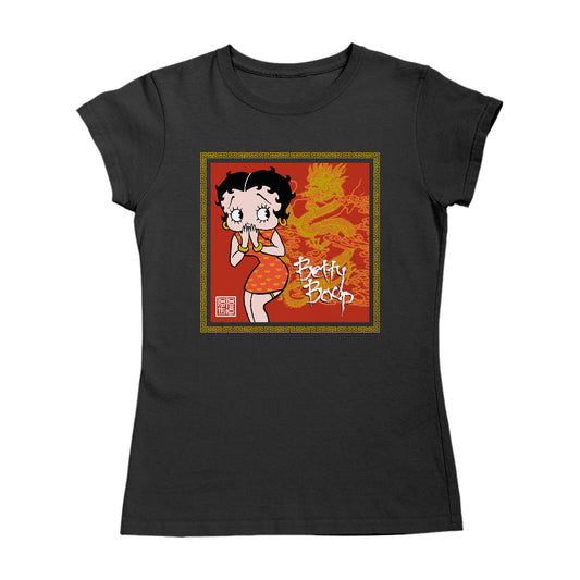 Betty Boop Dragon Background Women's T-Shirt