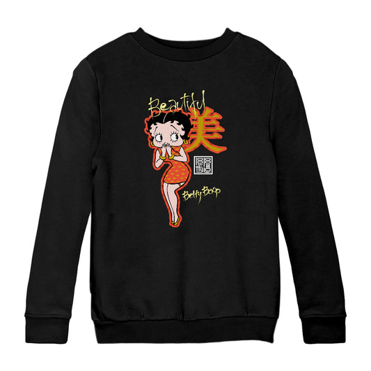 Betty Boop Beautiful Mandarin Character Kids Sweatshirt