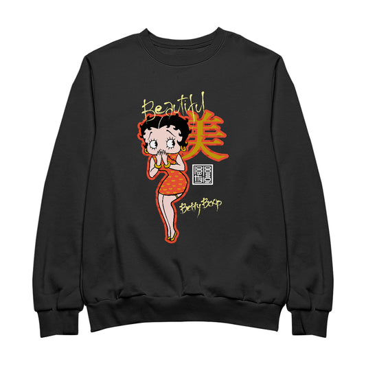 Betty Boop Beautiful Mandarin Character Men's Sweatshirt