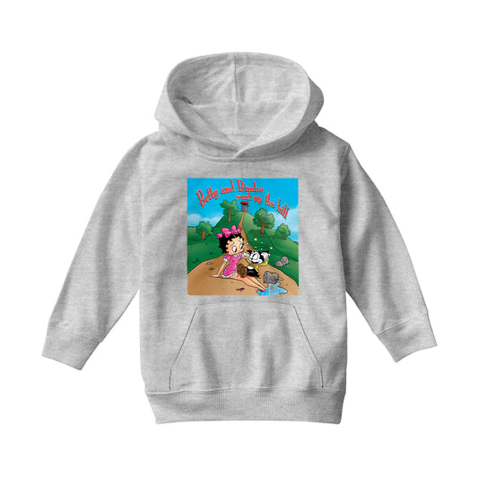 Betty Boop Betty and Bimbo Went Up The Hill Kids Hooded Sweatshirt