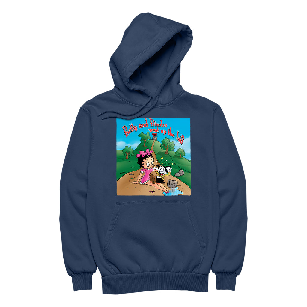 Betty Boop Betty and Bimbo Went Up The Hill Men's Hooded Sweatshirt
