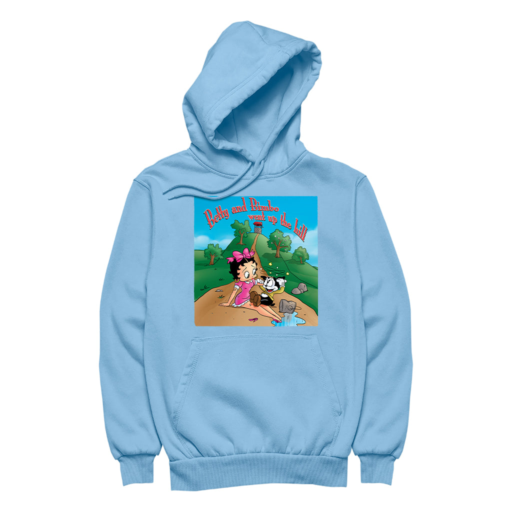 Betty Boop Betty and Bimbo Went Up The Hill Men's Hooded Sweatshirt