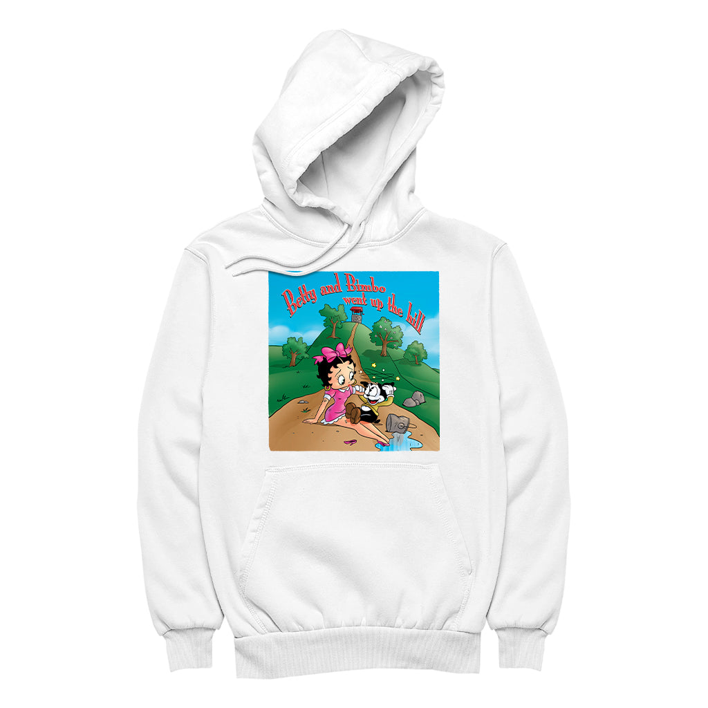 Betty Boop Betty and Bimbo Went Up The Hill Men's Hooded Sweatshirt