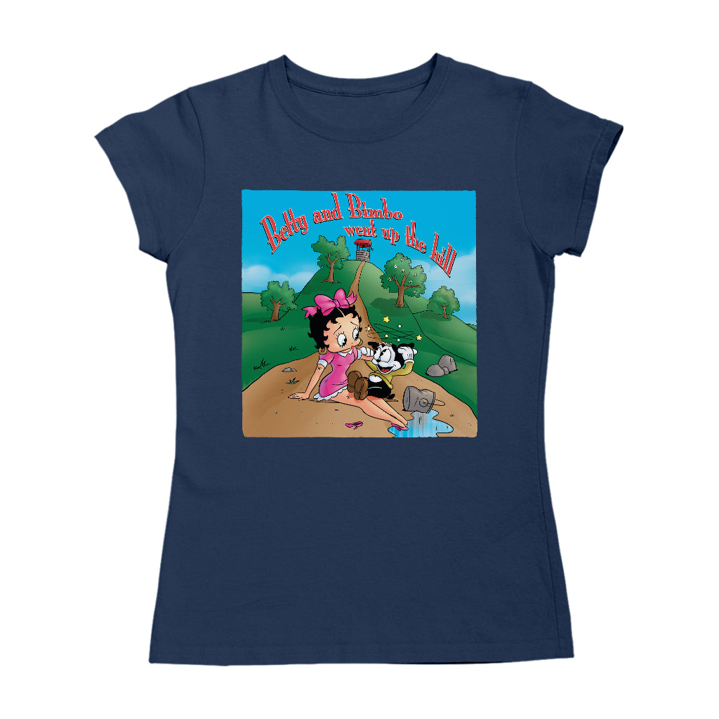 Betty Boop Betty and Bimbo Went Up The Hill Women's T-Shirt