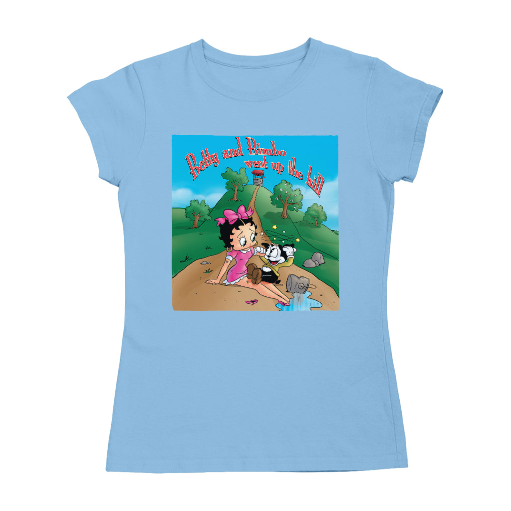 Betty Boop Betty and Bimbo Went Up The Hill Women's T-Shirt