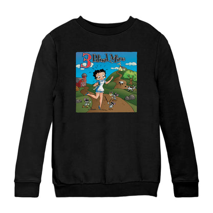 Betty Boop Three Blind Mice Kids Sweatshirt