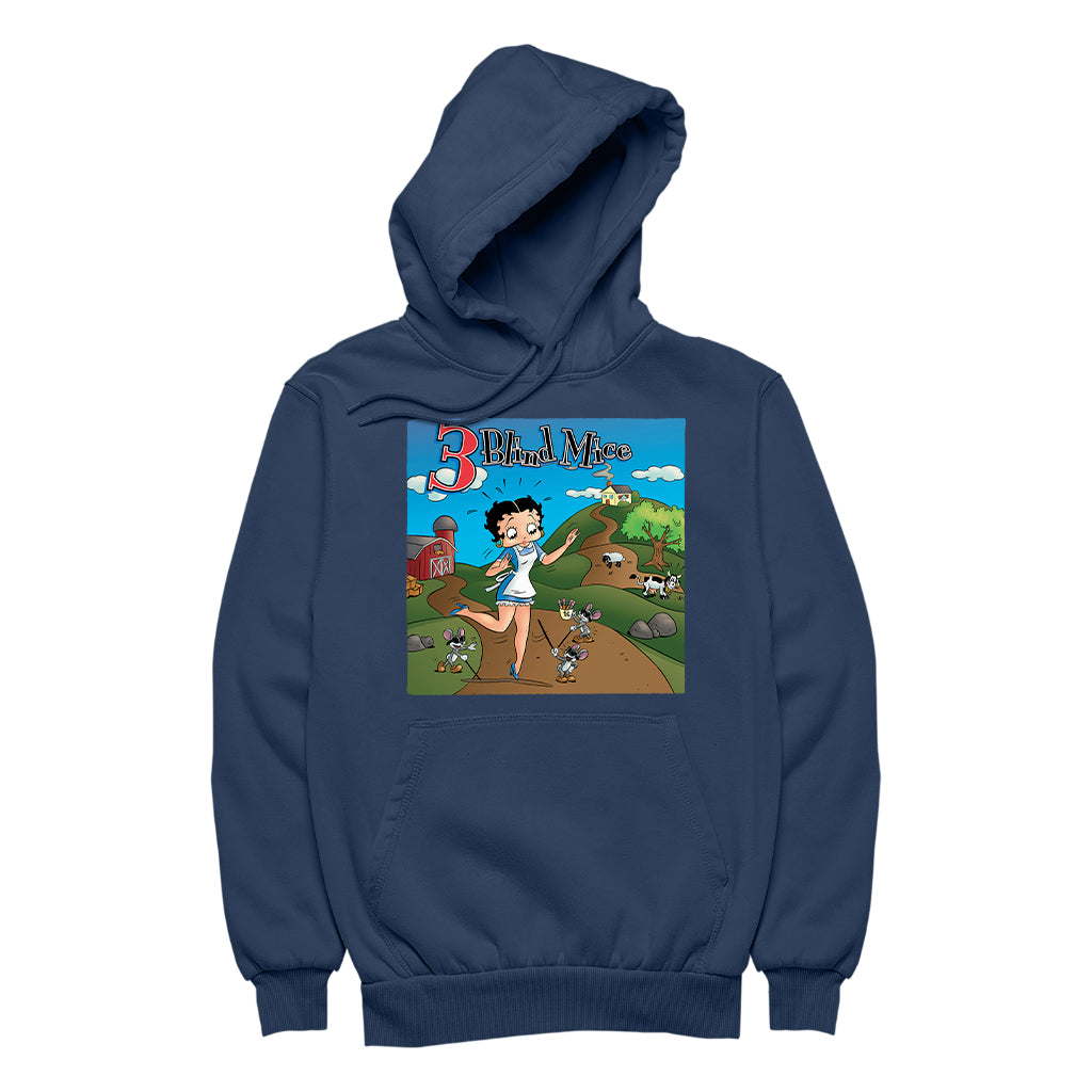 Betty Boop Three Blind Mice Women's Hooded Sweatshirt