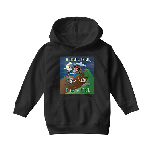 Betty Boop Betty And The Fiddle Kids Hooded Sweatshirt