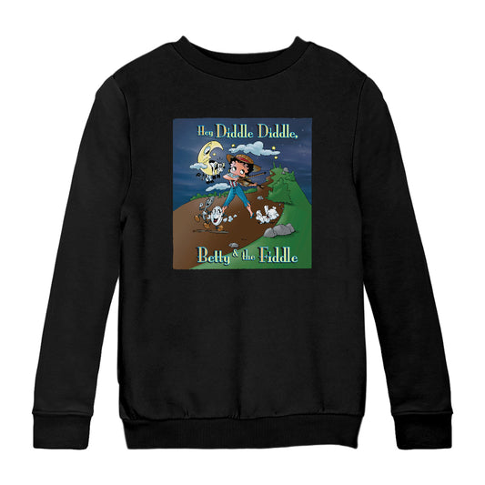 Betty Boop Betty And The Fiddle Kids Sweatshirt