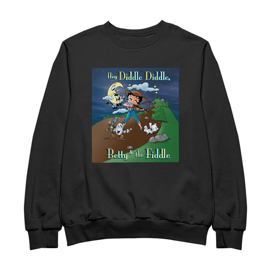 Betty Boop Betty And The Fiddle Men's Sweatshirt