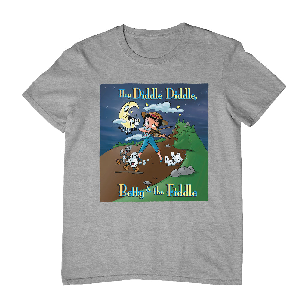 Betty Boop Betty And The Fiddle Men's T-Shirt