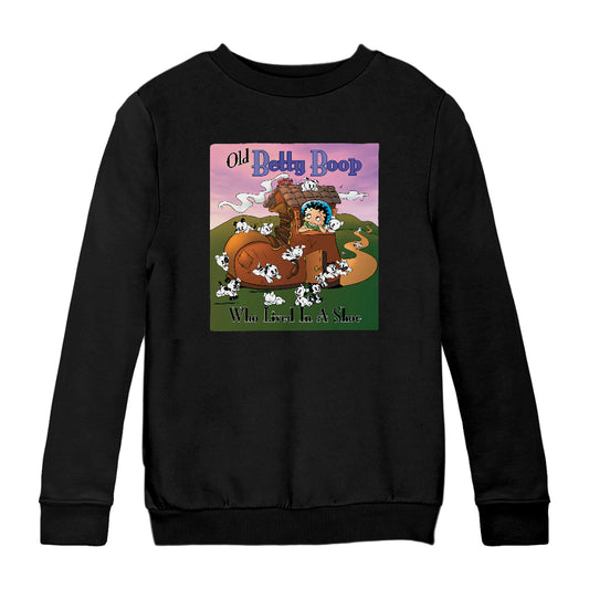 Betty Boop Old Betty Boop Who Lived In A Shoe Kids Sweatshirt