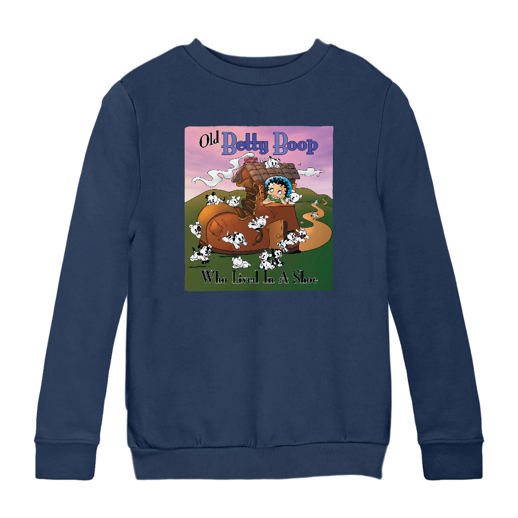 Betty Boop Old Betty Boop Who Lived In A Shoe Kids Sweatshirt