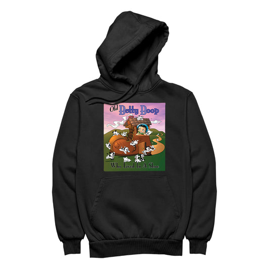 Betty Boop Old Betty Boop Who Lived In A Shoe Men's Hooded Sweatshirt