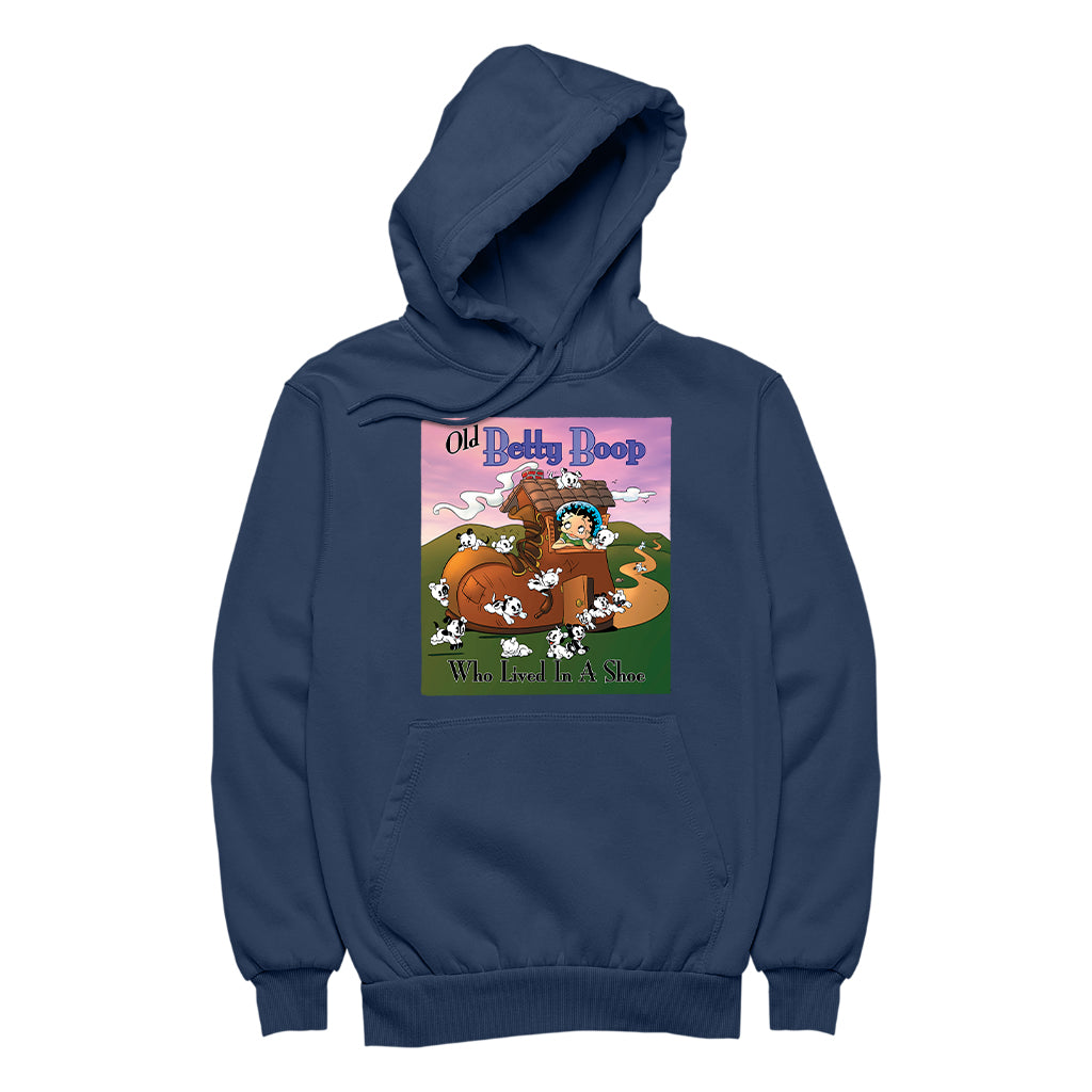 Betty Boop Old Betty Boop Who Lived In A Shoe Men's Hooded Sweatshirt