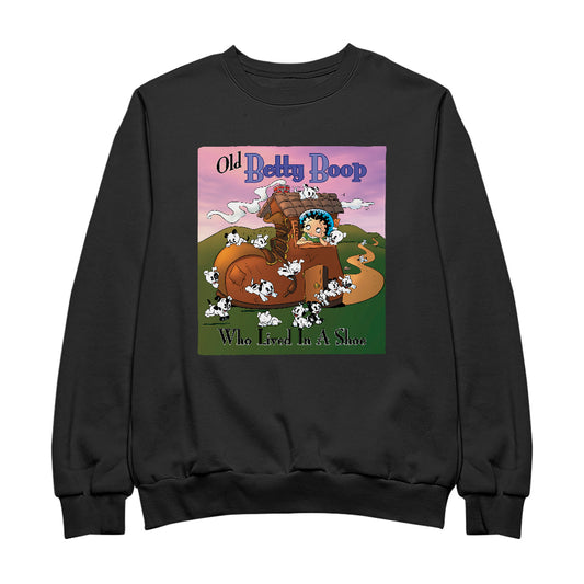 Betty Boop Old Betty Boop Who Lived In A Shoe Men's Sweatshirt