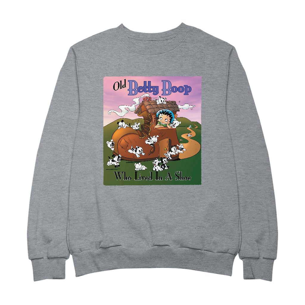 Betty Boop Old Betty Boop Who Lived In A Shoe Men's Sweatshirt