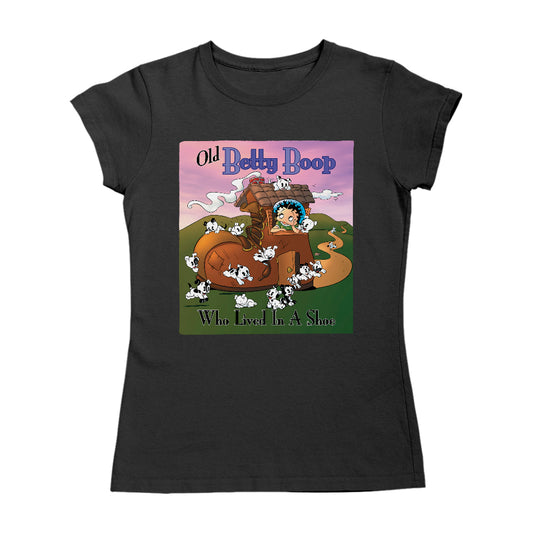 Betty Boop Old Betty Boop Who Lived In A Shoe Women's T-Shirt