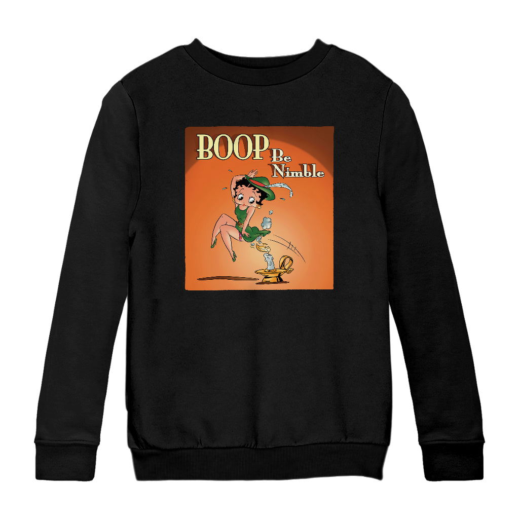 Betty Boop Boop Be Nimble Kids Sweatshirt