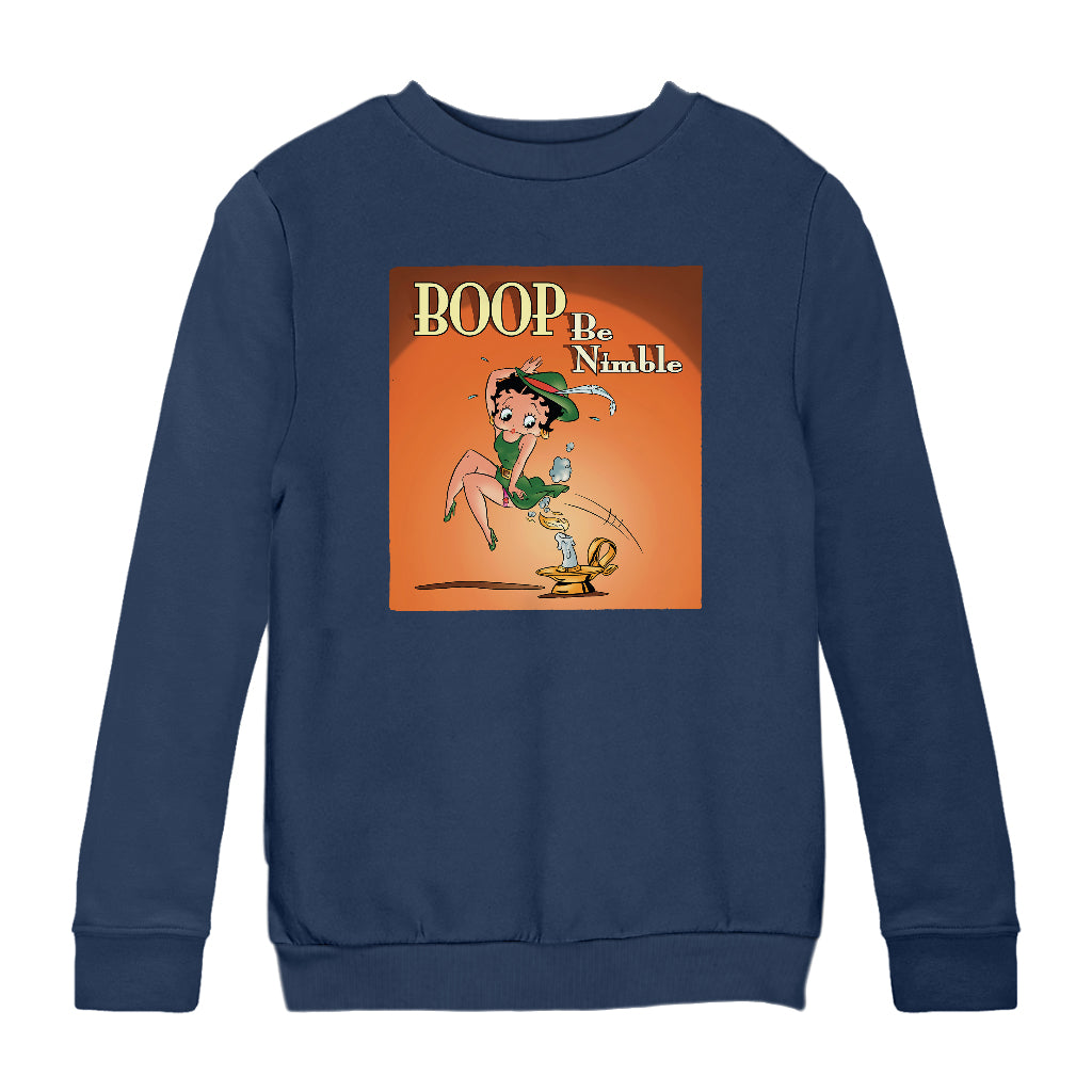 Betty Boop Boop Be Nimble Kids Sweatshirt