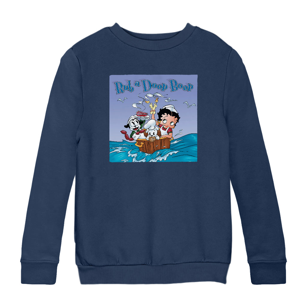 Betty Boop Rub A Doop Boop Kids Sweatshirt