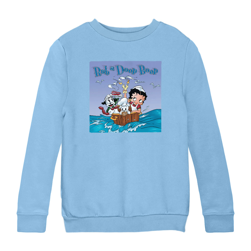 Betty Boop Rub A Doop Boop Kids Sweatshirt