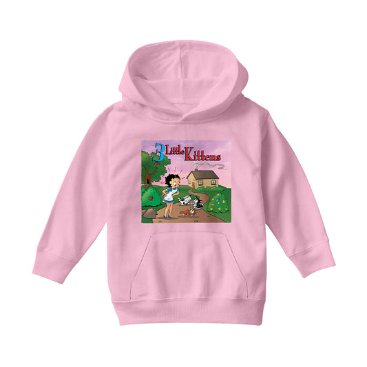 Betty Boop Three Little Kittens Kids Hooded Sweatshirt