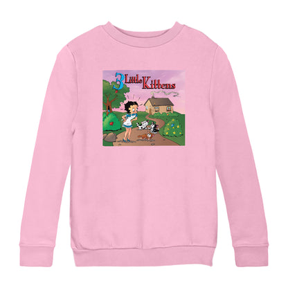 Betty Boop Three Little Kittens Kids Sweatshirt