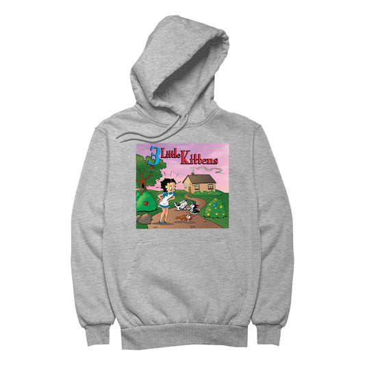Betty Boop Three Little Kittens Men's Hooded Sweatshirt