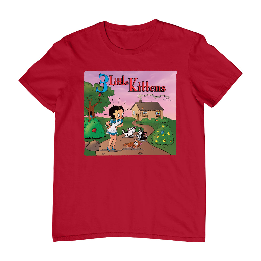 Betty Boop Three Little Kittens Men's T-Shirt