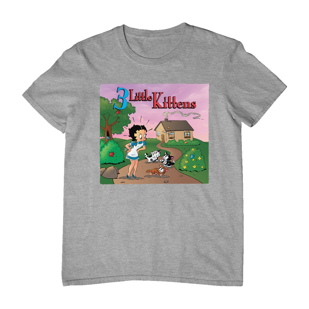 Betty Boop Three Little Kittens Men's T-Shirt