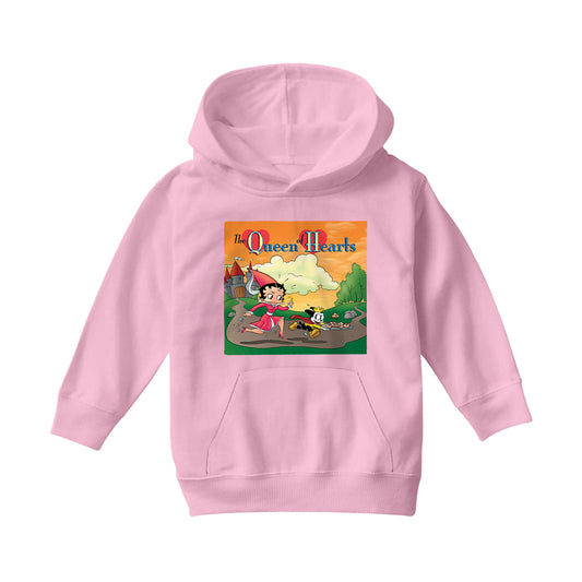 Betty Boop The Queen Of Hearts Kids Hooded Sweatshirt