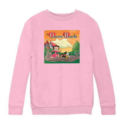 Betty Boop The Queen Of Hearts Kids Sweatshirt