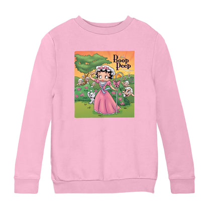 Betty Boop Little Boop Peep Kids Sweatshirt