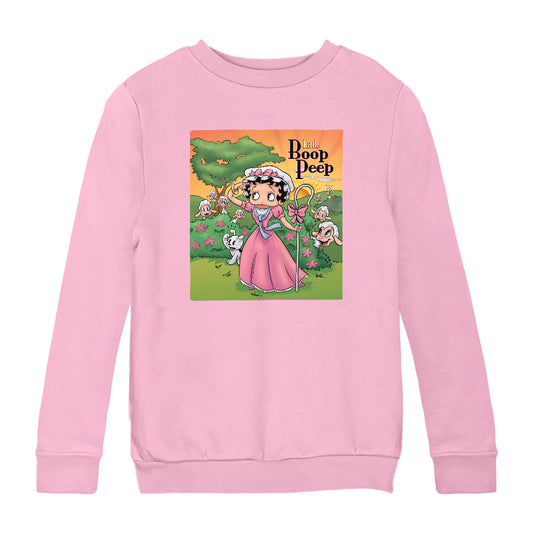 Betty Boop Little Boop Peep Kids Sweatshirt