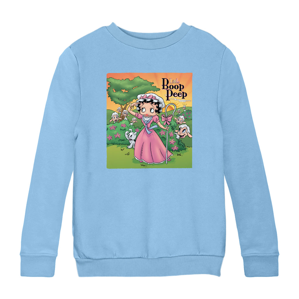 Betty Boop Little Boop Peep Kids Sweatshirt