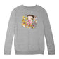 Betty Boop Multicoloured Curly Splash Kids Sweatshirt