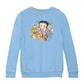 Betty Boop Multicoloured Curly Splash Kids Sweatshirt