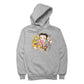 Betty Boop Multicoloured Curly Splash Men's Hooded Sweatshirt