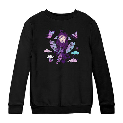 Betty Boop Butterfly Boop Kids Sweatshirt