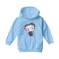 Betty Boop Swirls Pattern Kids Hooded Sweatshirt