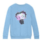 Betty Boop Swirls Pattern Kids Sweatshirt