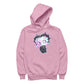 Betty Boop Swirls Pattern Men's Hooded Sweatshirt