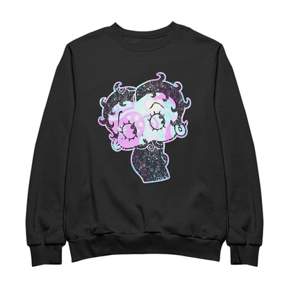 Betty Boop Swirls Pattern Men's Sweatshirt