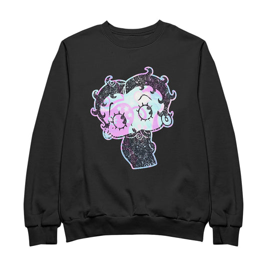 Betty Boop Swirls Pattern Men's Sweatshirt