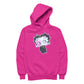 Betty Boop Swirls Pattern Women's Hooded Sweatshirt